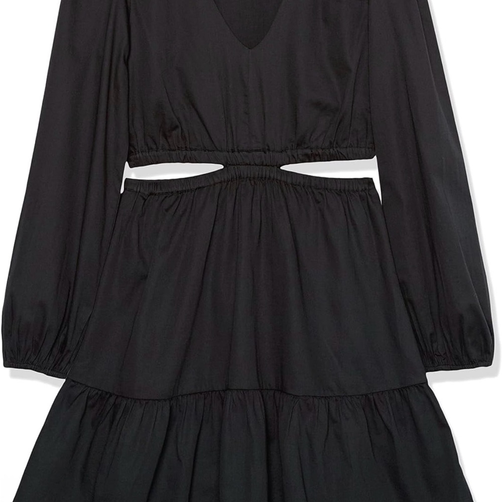 NWT Large The Drop Womens Sita Short Cut Out Cotton Sateen Dress